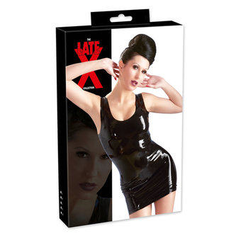 Latex Mini Jurk - Zwart